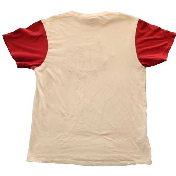 Mitchell & Ness adult unisex small cream red Texas Southern University t-shirt v - Picture 2 of 5